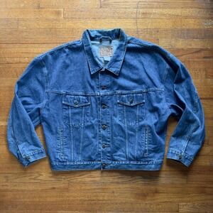 Canyon River Blues Denim Trucker Jacket Classic Jean Jacket 2XL
